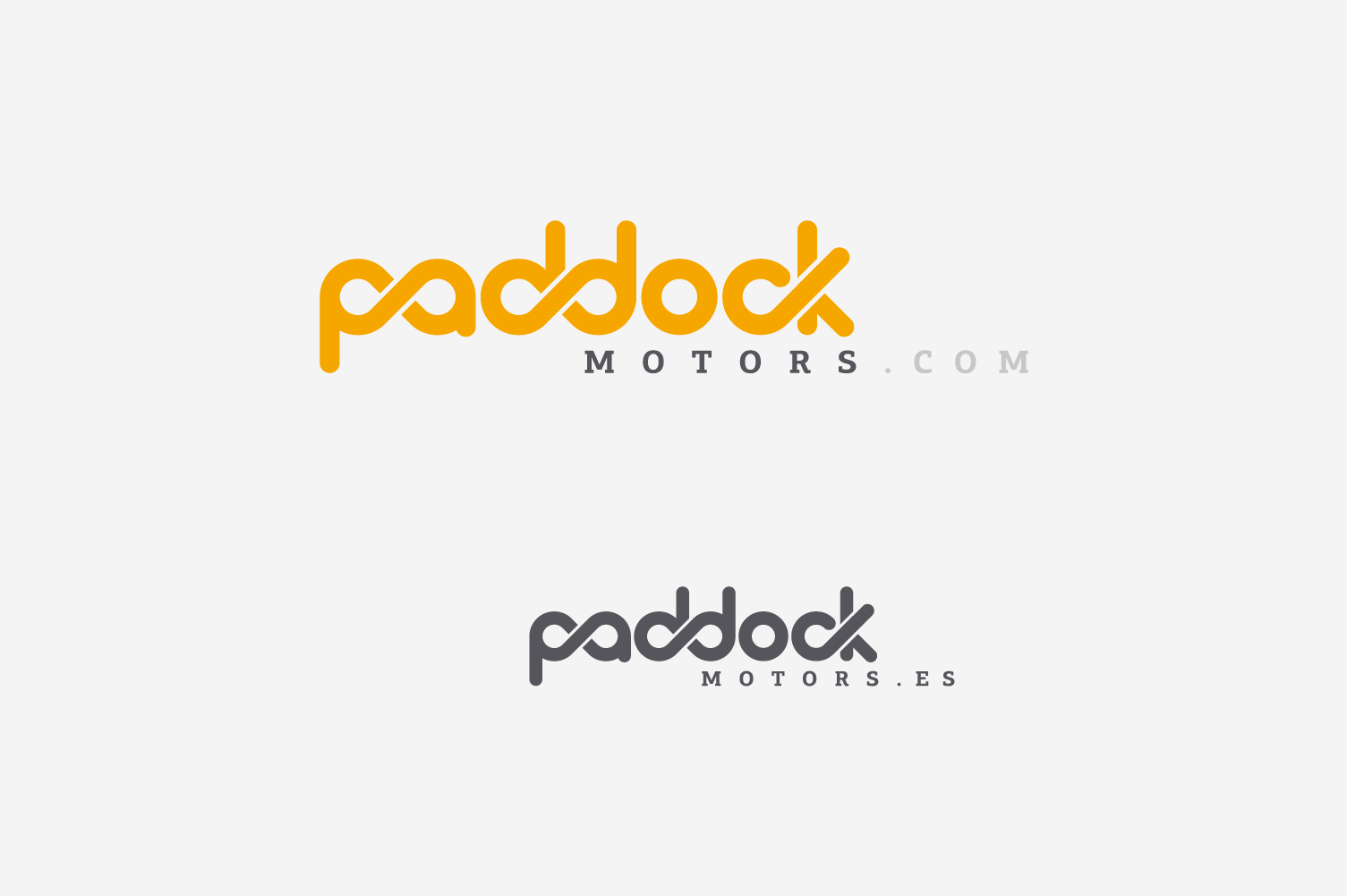 Diseño de logo paddock motors v4