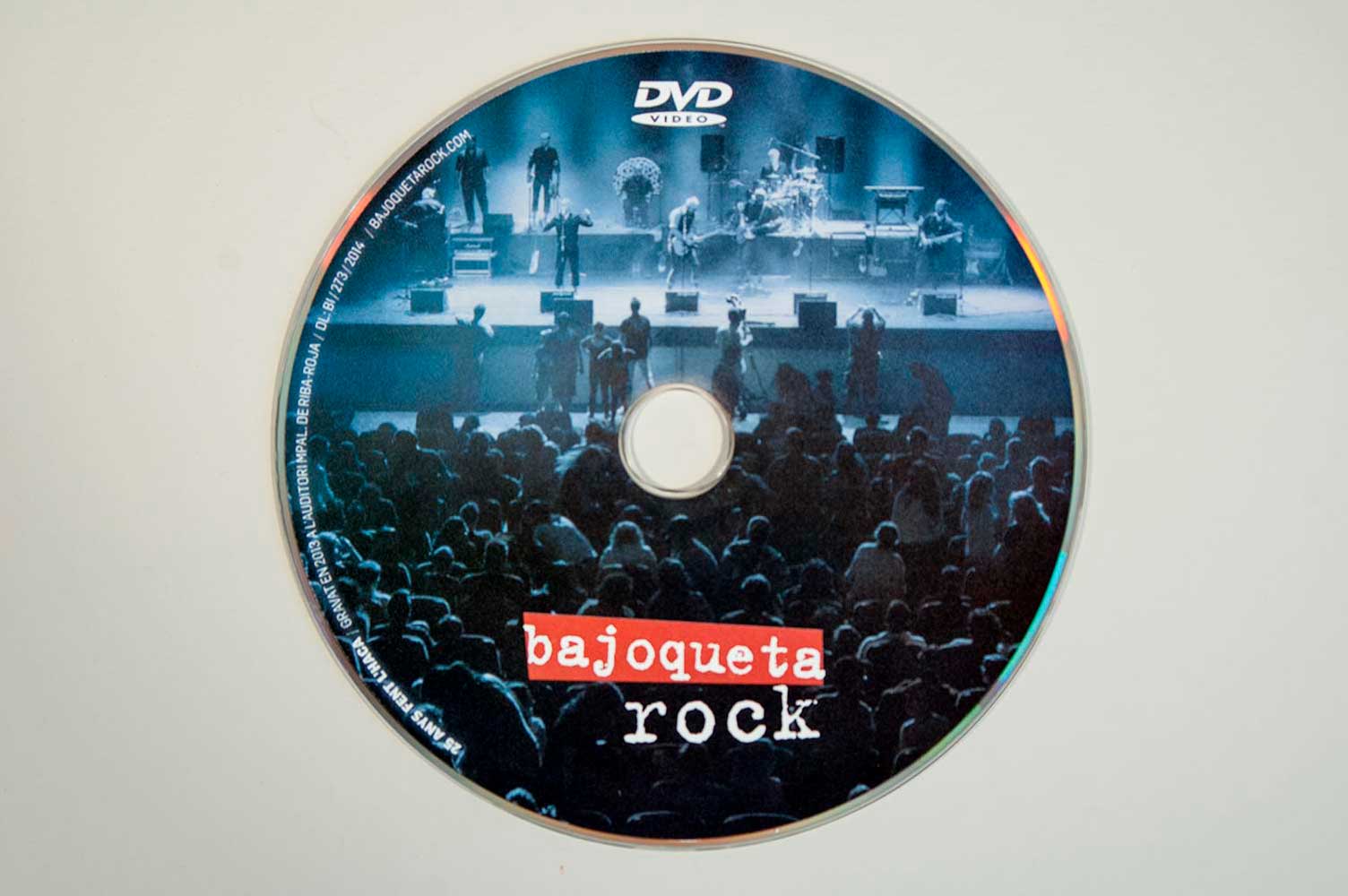 Galleta CD - DVD Bajoqueta rock 25 aniversari