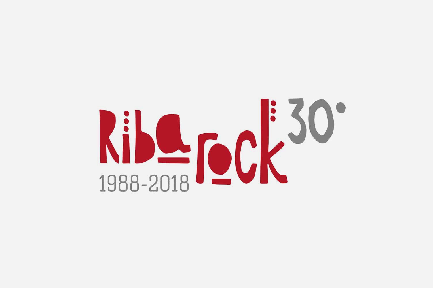 Logotipo 30 aniversario Riba-rock