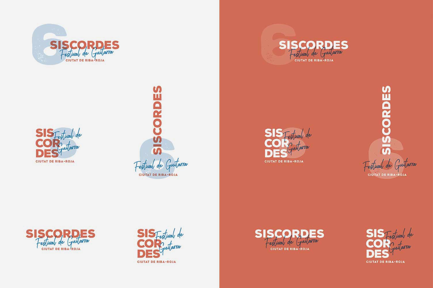 Versiones de logo Siscordes festival en Riba-roja